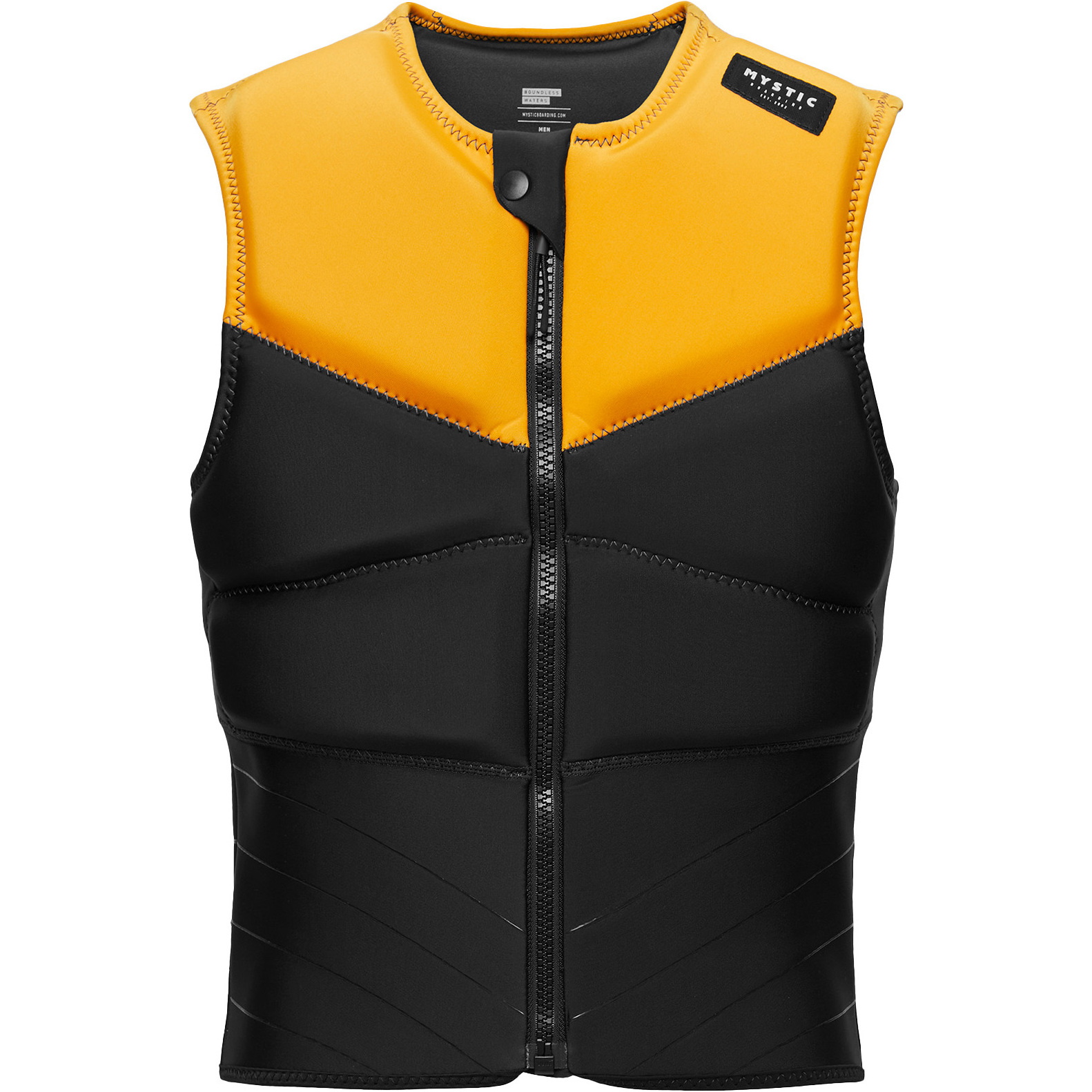 2024 Mystic Mens Block Kite Front Zip Impact Vest 35005.230212 - Retro Orange